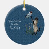 Siamese kat Butterfly Your Photo Cute Ornament (Achterkant)