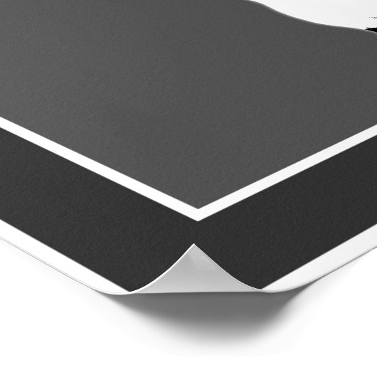 Siamese kat Butterfly zwart-wit Poster (Hoek)