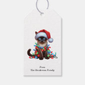 Siamese kat cadeau Labels Cadeaulabel (Voorkant)