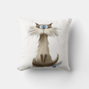 Siamese Kat Cartoon Kussen