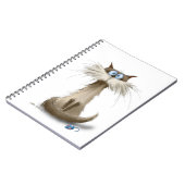 Siamese Kat Cartoon Notitieboek (Linkerzijde)