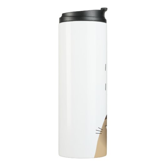 Siamese kat Cartoon Thermosbeker (Gedraaid links)