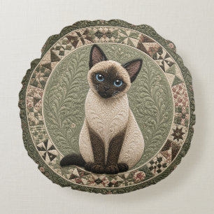 Siamese Kat Dekbed Rond Kussen