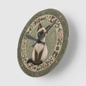 Siamese Kat Dekbed  Ronde Klok (Hoek)