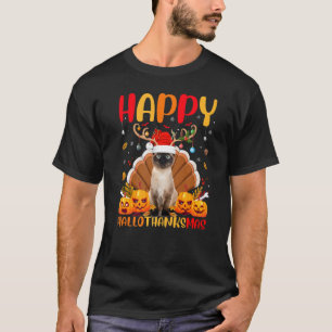 Siamese Kat Dier Gelukkige Siamese Kat Hellothanks T-shirt