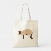 Siamese kat doet yoga Canvas tas (Achterkant)