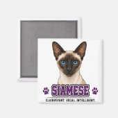 🐾 Siamese Kat Eigenaar Familie Trots 🐾 Magneet (Voorkant / Achterkant)
