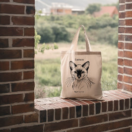 Siamese kat - Elegant. Trouw. Luid. Tote Bag