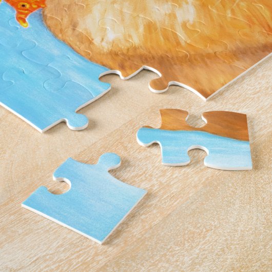 Siamese kat en Betta Fish Legpuzzel (Zijkant)