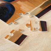 Siamese kat en boeketten in vazen waterverf legpuzzel (Zijkant)