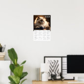 Siamese kat en garen 2025 Kalender Poster (Thuiskantoor)
