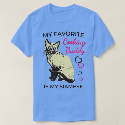 Siamese kat en kooktoestellenT-Shirt T-shirt (Design voorkant)