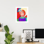 Siamese kat en Lady Snuggle Poster (Thuiskantoor)