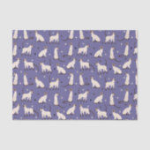 Siamese kat- en pols-Paars weefselpapier Tissuepapier (Voorkant)