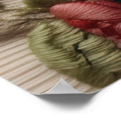 Siamese Kat en Rozen 3D Borduurwerk Kunst Poster (Hoek)