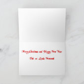 Siamese kat en Scottie Kerstmis Feestdagen Kaart (Binnen)