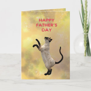 Siamese kat en Vaderdag Kaart