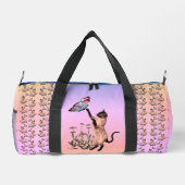 Siamese kat en vlinder op maat plunjezak (Achterkant)