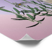 Siamese kat en vlinder op maat poster (Hoek)