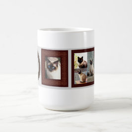Siamese kat familie frame foto cadeau morphing mok