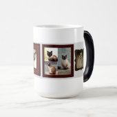 Siamese kat familie frame foto cadeau morphing mok (Voorkant rechts)