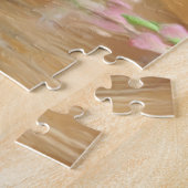 Siamese kat gedroogd bloemen foto's schilderen legpuzzel (Zijkant)