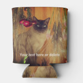 Siamese kat gepersonaliseerd blikjeskoeler (Achterkant)