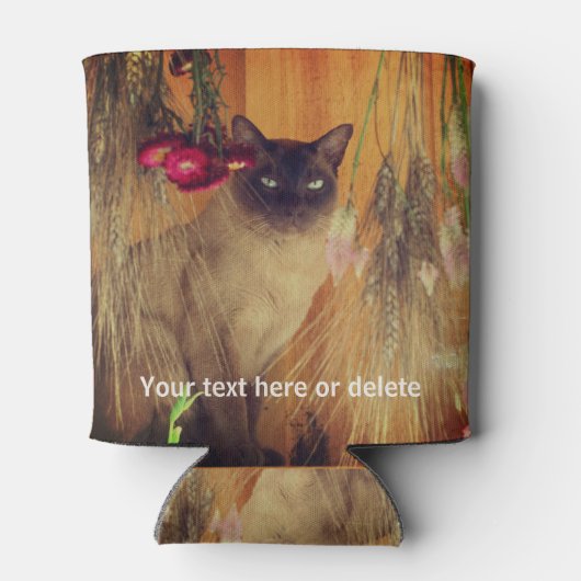 Siamese kat gepersonaliseerd blikjeskoeler (Achterkant)