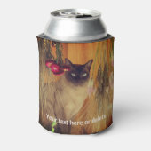 Siamese kat gepersonaliseerd blikjeskoeler (Blikje Achterkant)