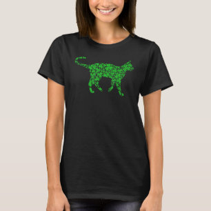 Siamese Kat Grappige Shamrock Siamese Kat St Patr T-shirt