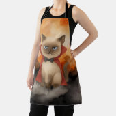 Siamese kat Halloween Party Schort (Insitu)