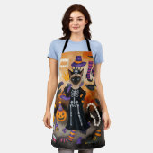 Siamese kat Halloween Party Schort (Gedragen)