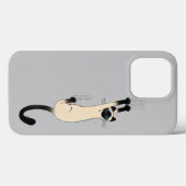 Siamese Kat Hangend | Grappige Kat met Blauwe Ogen Case-Mate iPhone Case (Achterkant (horizontaal))