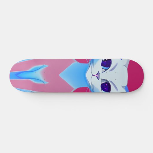 Siamese kat Hot Pink Persoonlijk Skateboard (Horizontaal)