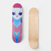Siamese kat Hot Pink Persoonlijk Skateboard (Voorkant)