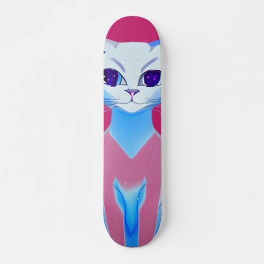 Siamese kat Hot Pink Persoonlijk Skateboard (Voorkant)