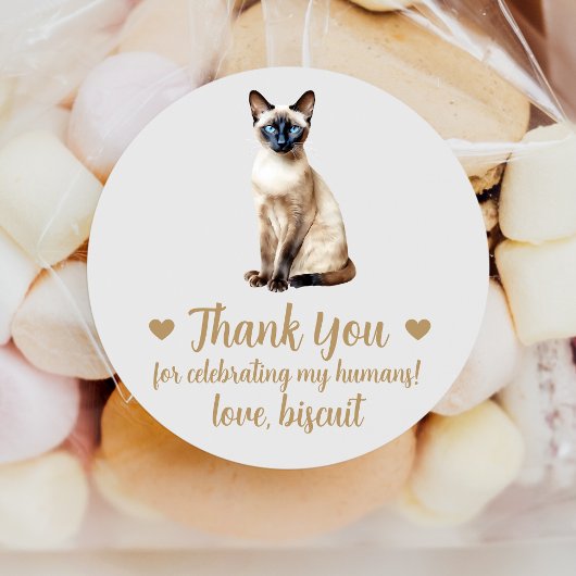 Siamese Kat Huwelijksgunst Stickers