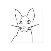 Siamese kat illustratie art stempel (Afrduk)