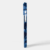 Siamese kat in blauwe bloemen Case-Mate iPhone case (Achterkant / Links)