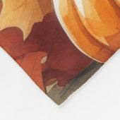 Siamese kat in de herfst verlaat Thanksgiving Fleece Deken (Hoek)