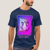 Siamese kat in een spiegel gepersonaliseerd t-shirt (Voorkant)