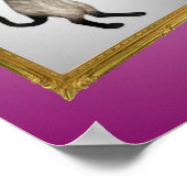 Siamese kat in een spiegel poster (Hoek)