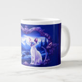 Siamese kat in Schilderachtig Lijst Grote Koffiekop (Voorkant rechts)