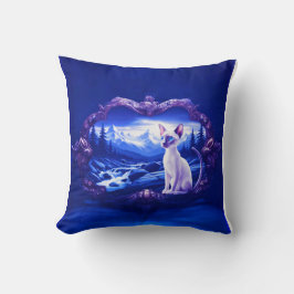 Siamese kat in Schilderachtig Lijst Kussen