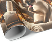 Siamese kat in Spa Cadeaupapier (Rol Hoek)