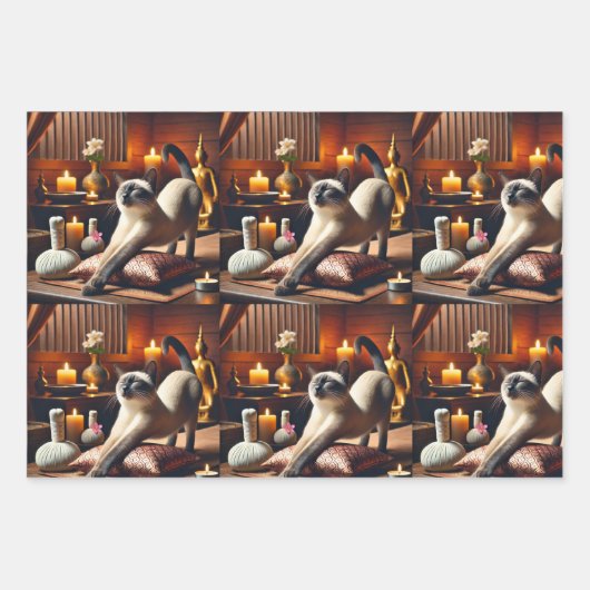 Siamese kat in Spa Inpakpapier Vel (Voorkant 2)
