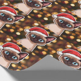 Siamese kat inpakpapier