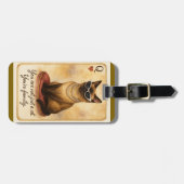 Siamese Kat is je familie Bagagelabel (Voorkant horizontaal)