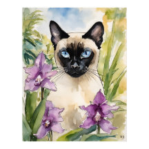 Siamese kat - kat art print