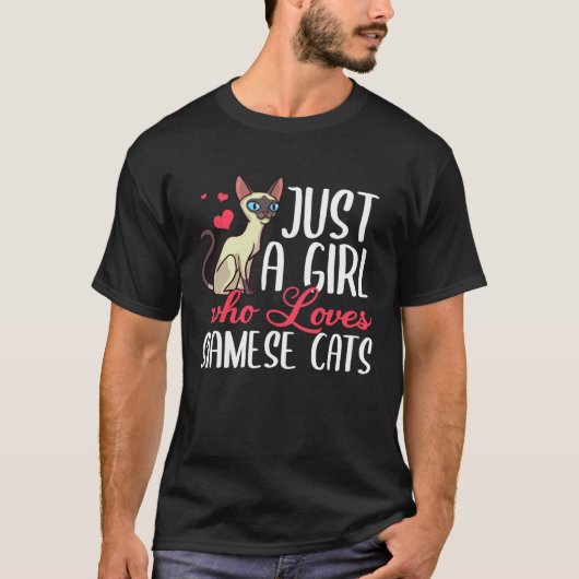 Siamese Kat Katteneigenaar T-shirt (Voorkant)